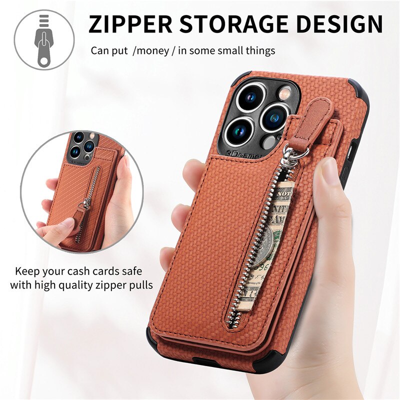 Zip Zip Elegance Wallet iPhone Case
