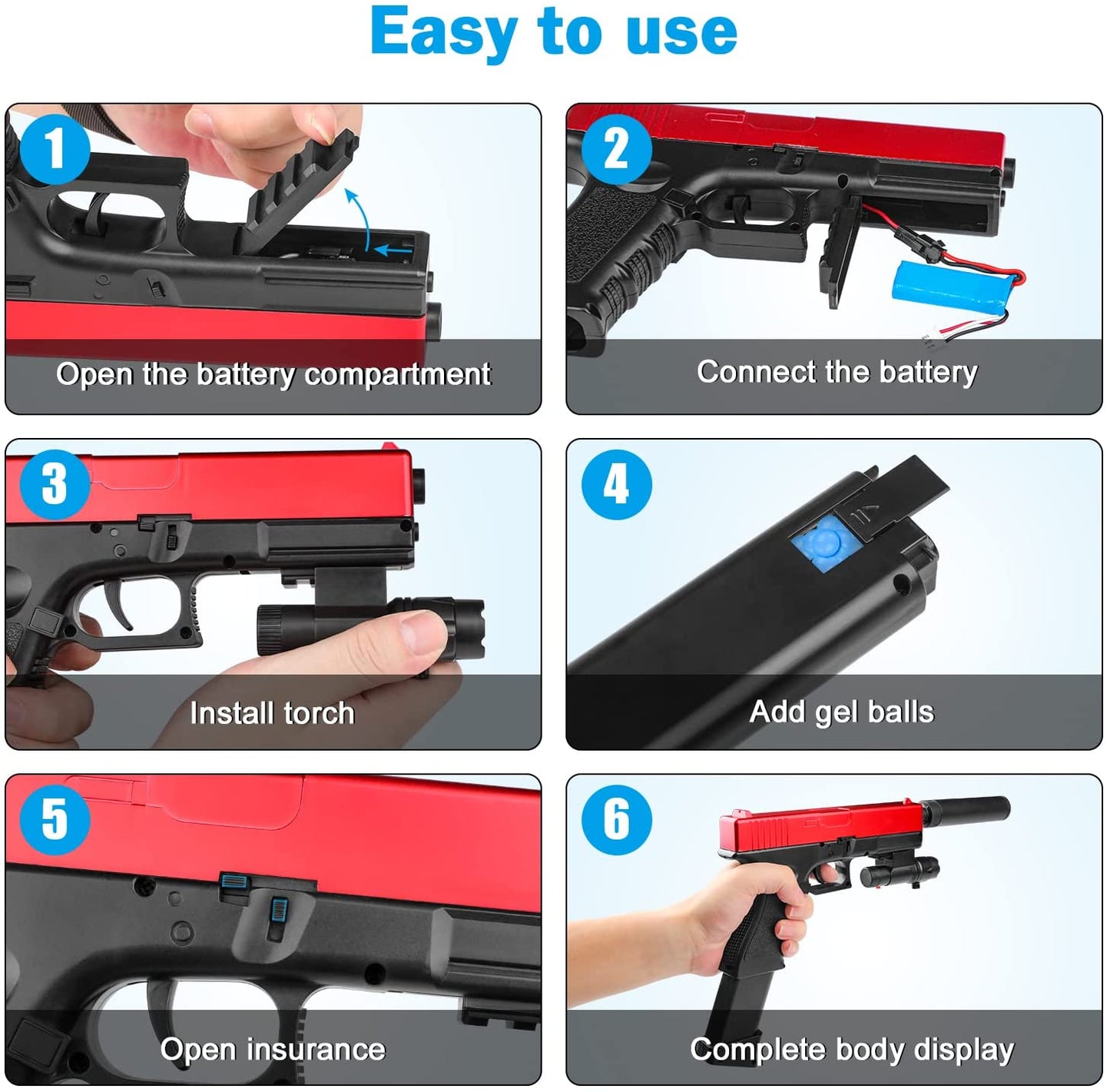 2in1 Gel Blaster Toy Gun - UTILITY5STORE