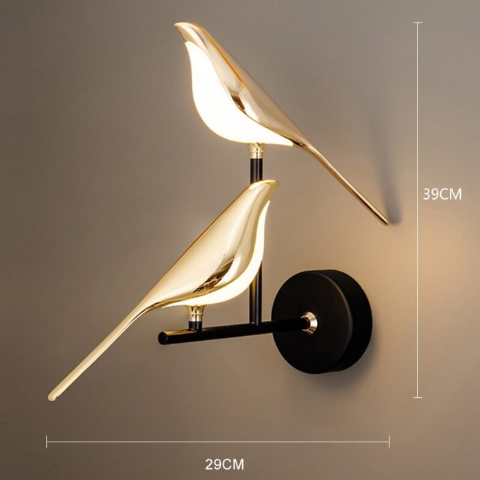 Modern Nordic Wall Bird Lamp