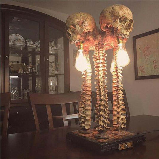 Skeleton Skull Table Lamp