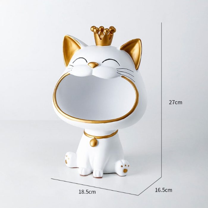 Fortune Kitty Statue Home Storage Box