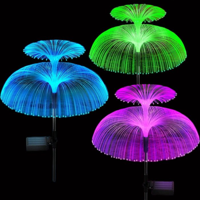 Solar-Powered Floating Jellyfish Garden Lights