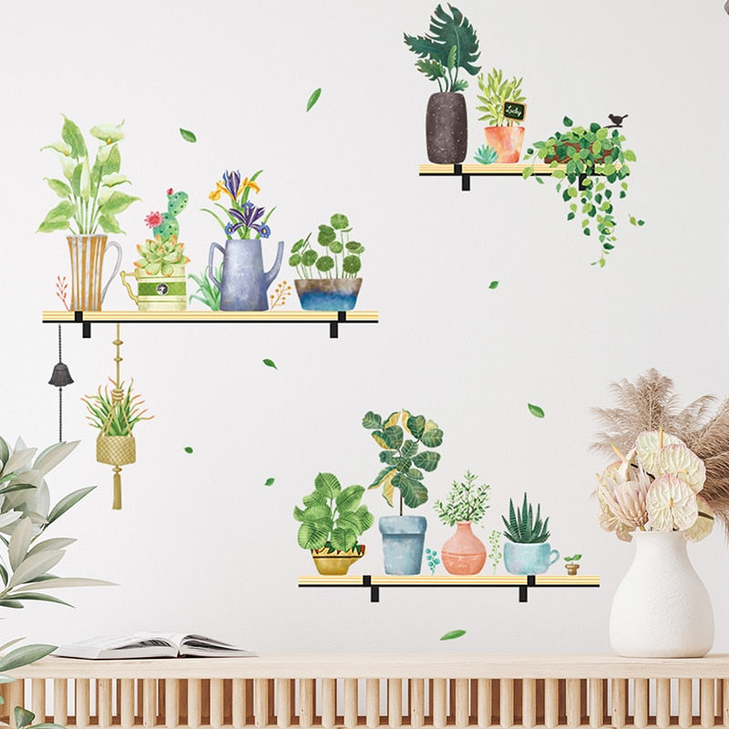 Nature Aura Plants Wall Stickers