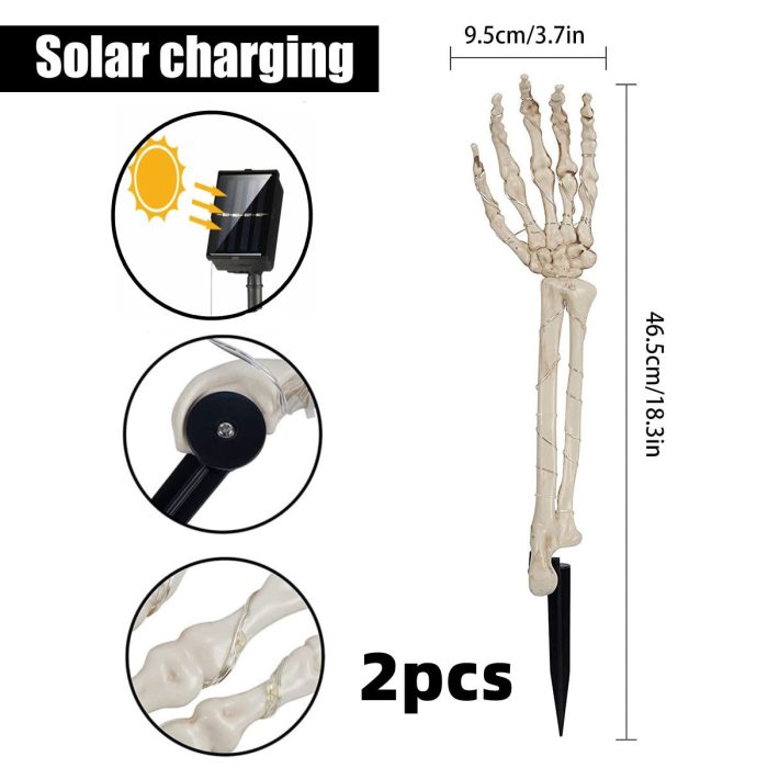 Skeleton Arm Solar Outdoor Lights