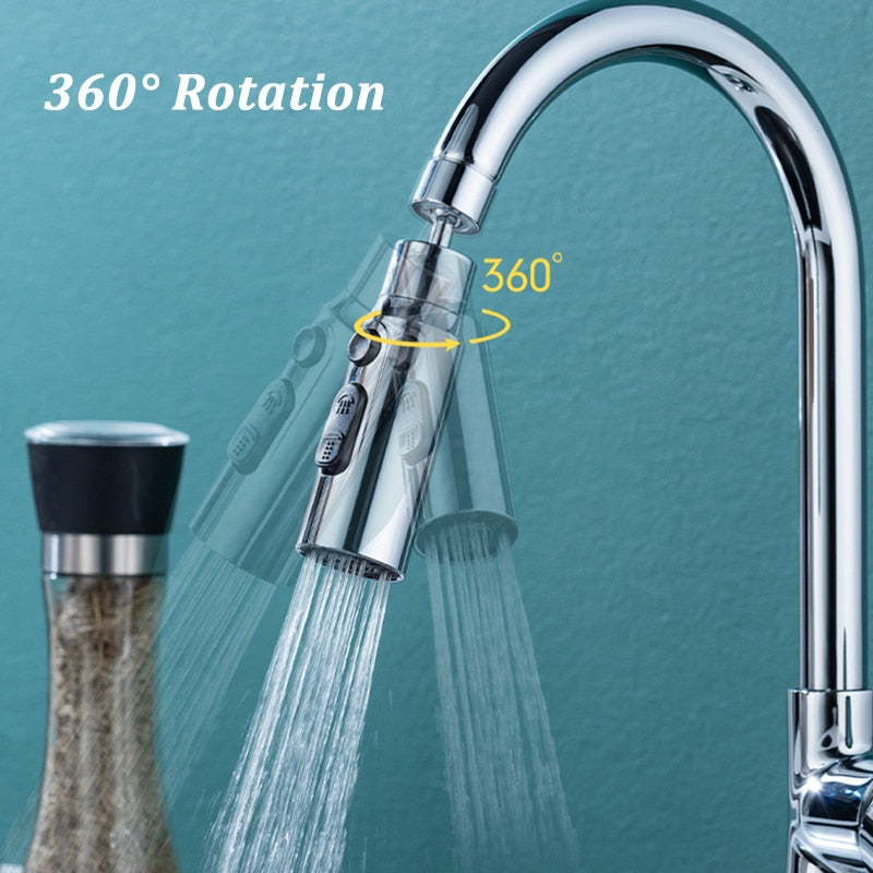 3-Mode Anti-Splash Faucet Adapter - UTILITY5STORE