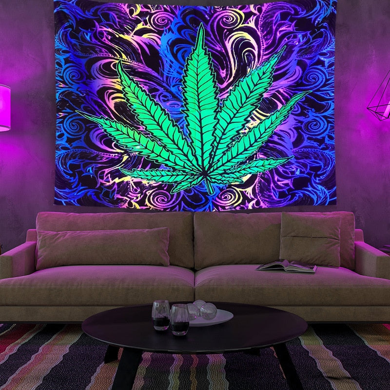 Colorful Glowing Luminous Tapestry