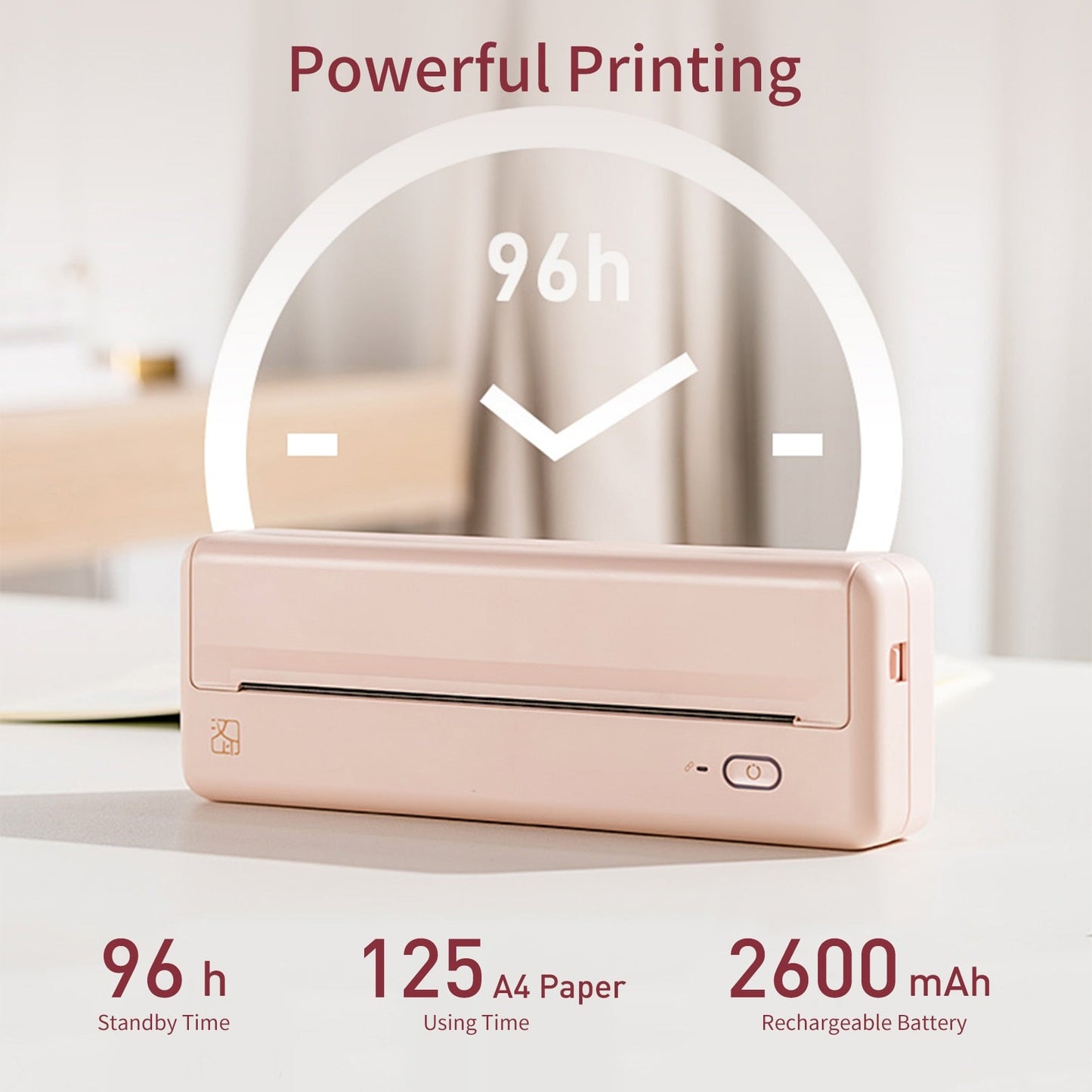 Pocket Print Portable Wireless A4 Printer