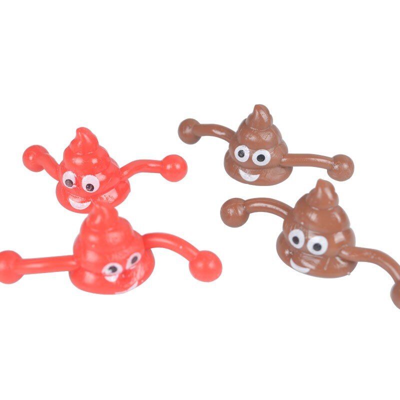 Elastic Poop Emoji Slingshot Toy