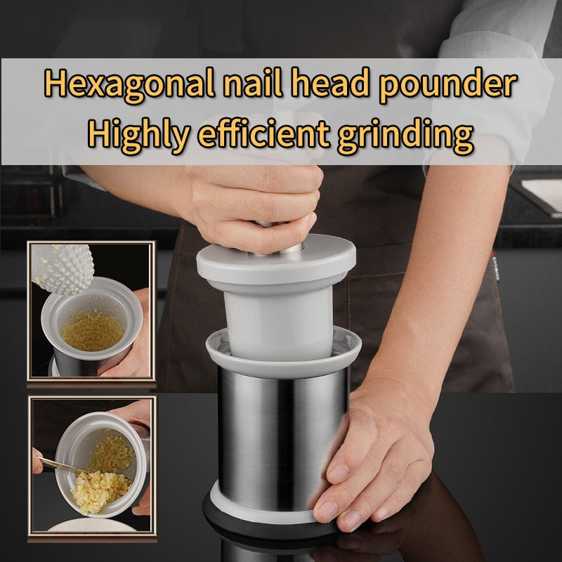 Easy Food Stainless Steel Garlic Grinder