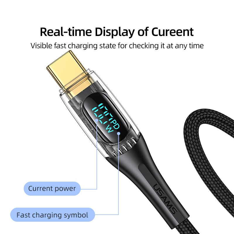 Turbo Connect Led Display Fast Phone Charging Cable