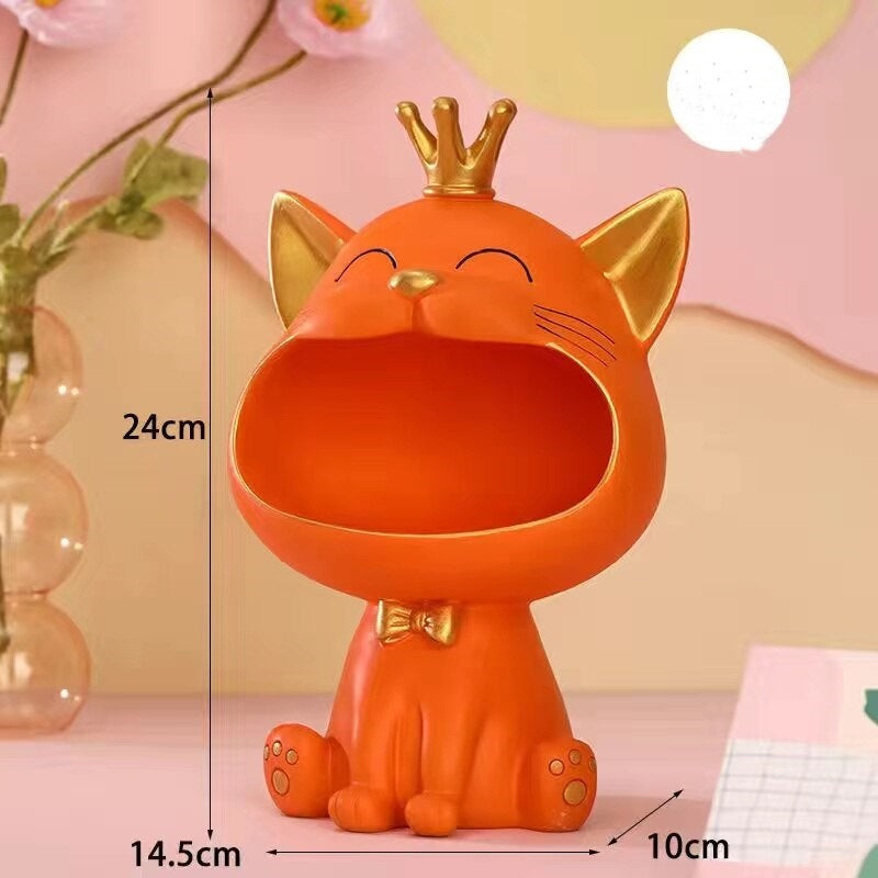 Fortune Kitty Statue Home Storage Box