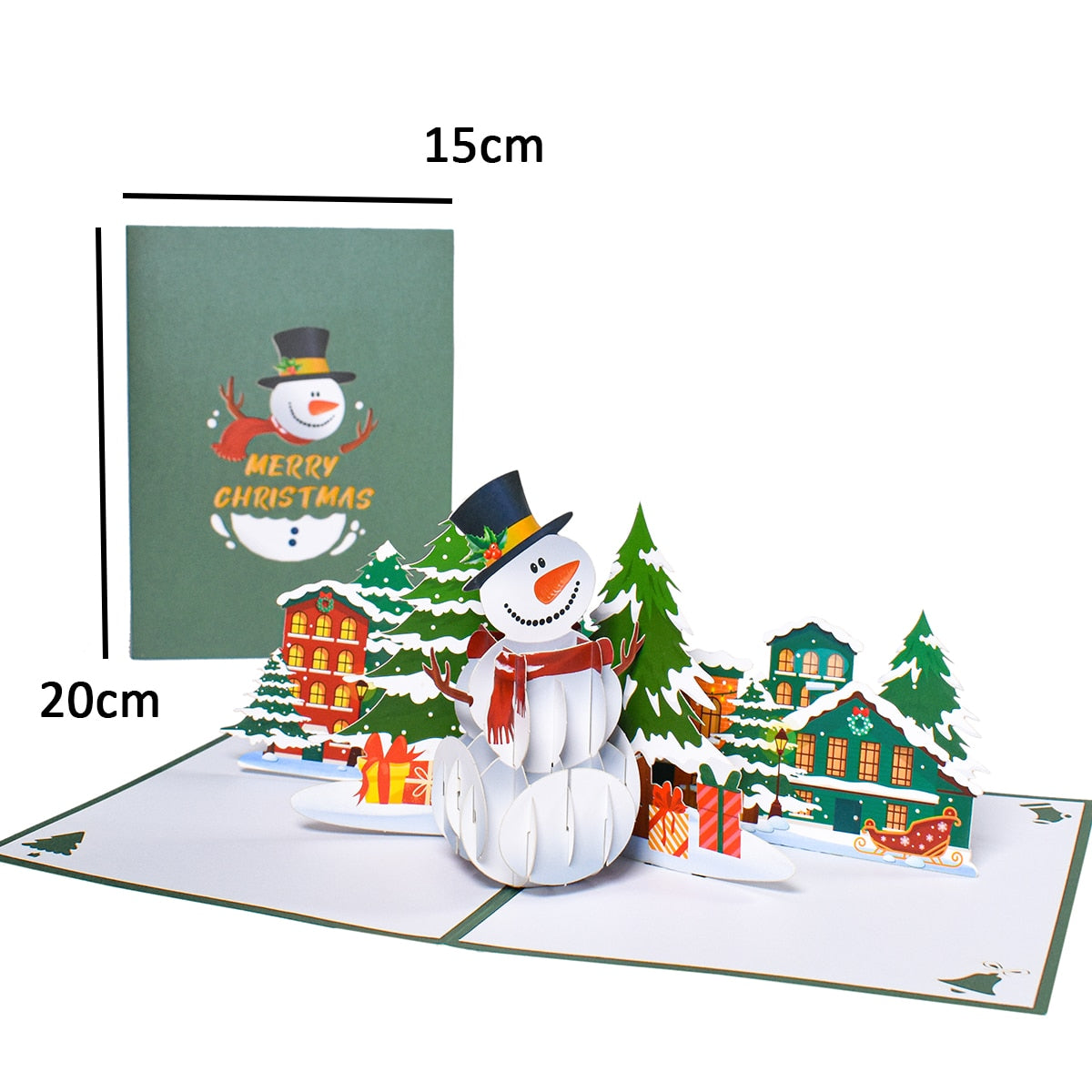 3D Pop-Up Cheerful Christmas Gift Cards - UTILITY5STORE