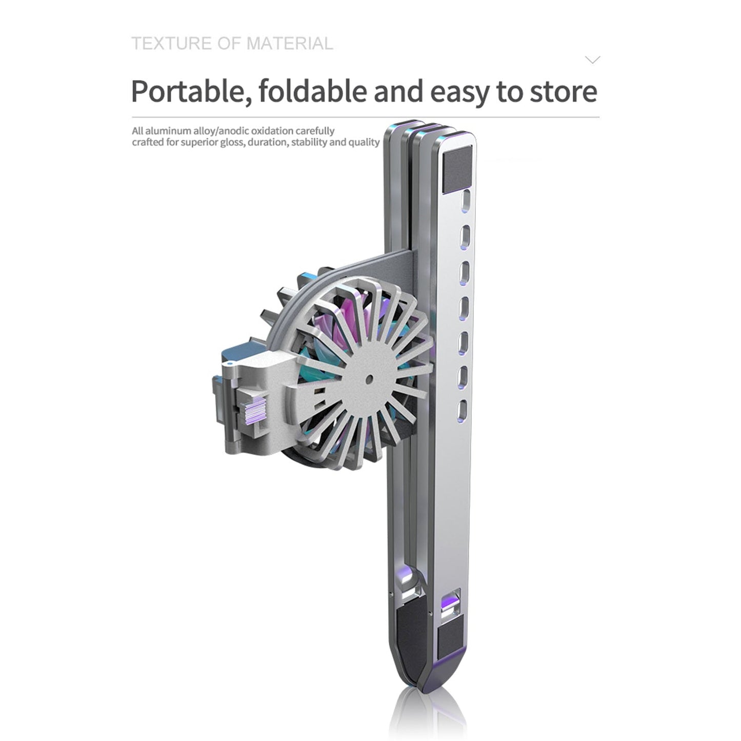 Foldable Dual Fan Laptop Cooler Stand