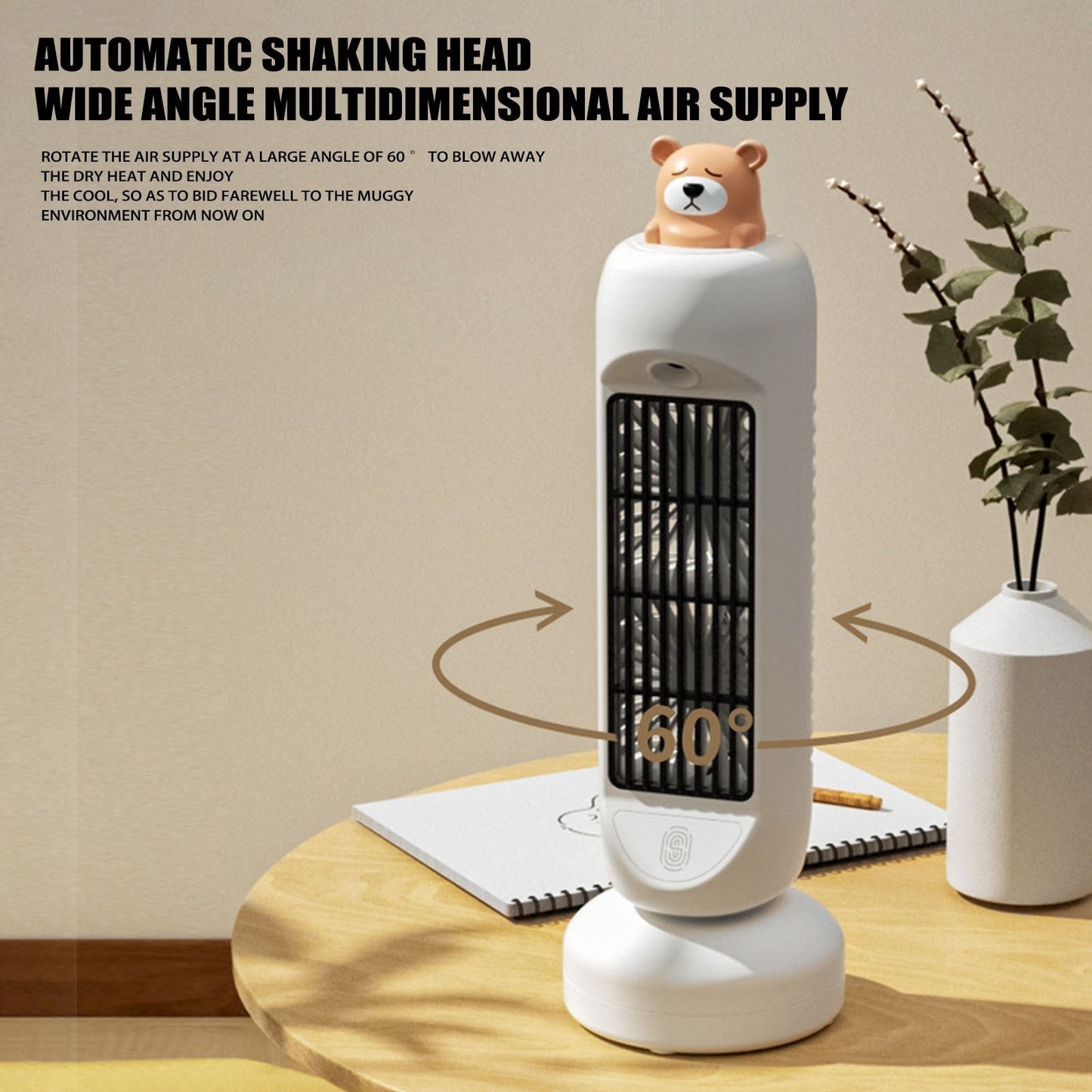 Mini Bear Air Cooler Humidifier Fan