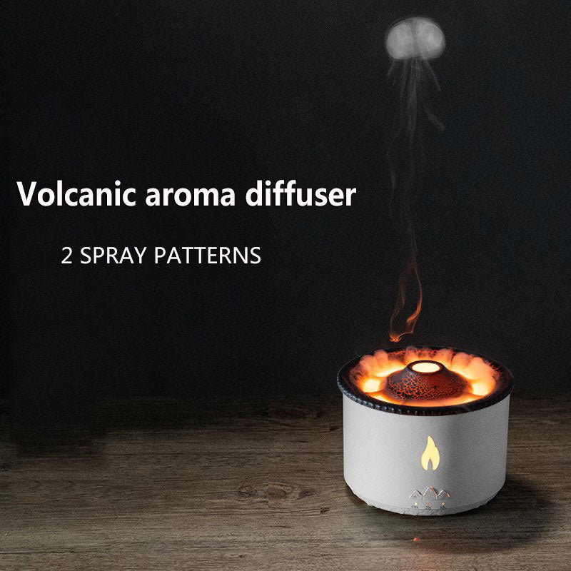 Volcanic Flame Air Humidifier Night Lamp