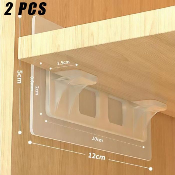 Self-Adhesive Closet Wizard Shelf Support Bracket