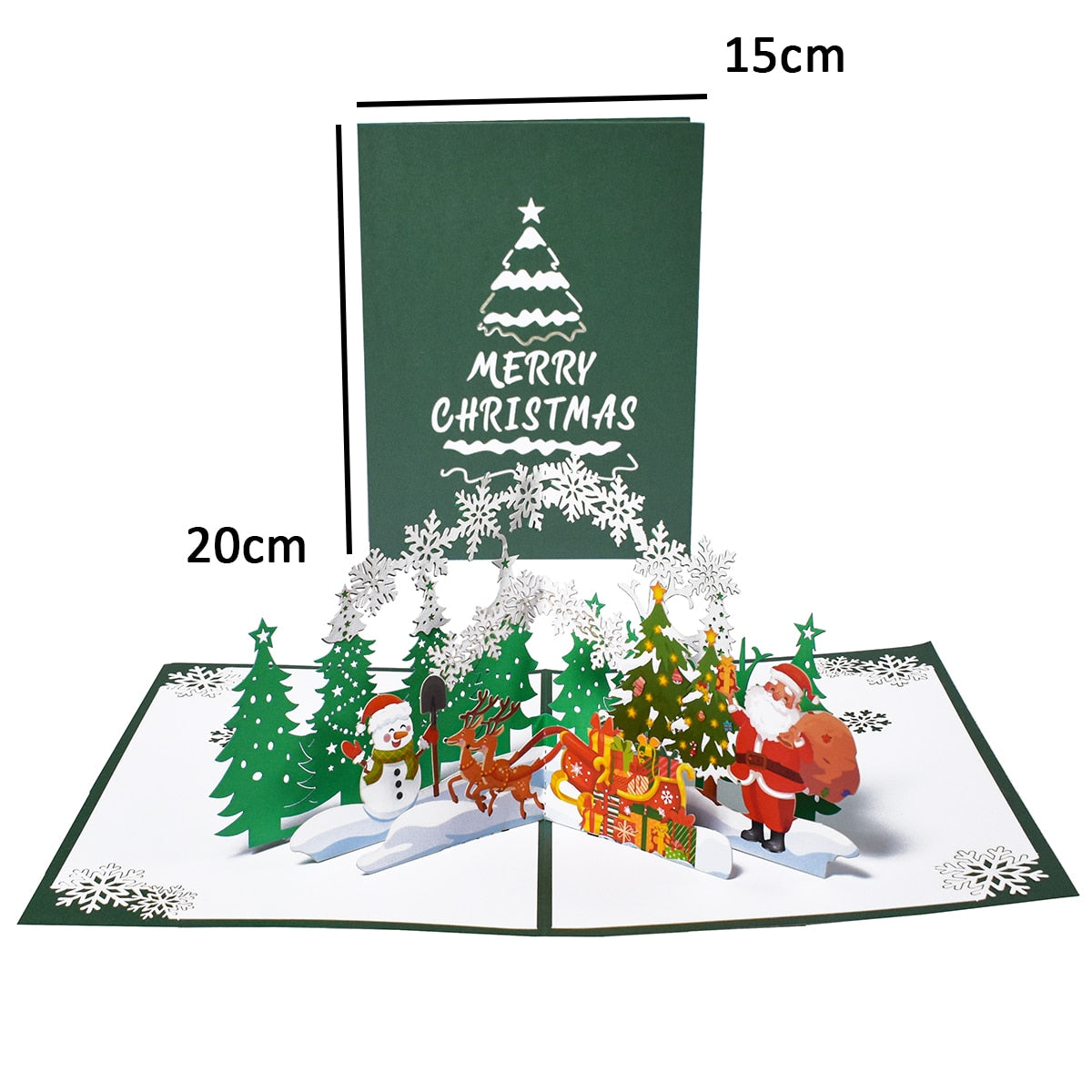 3D Pop-Up Cheerful Christmas Gift Cards - UTILITY5STORE