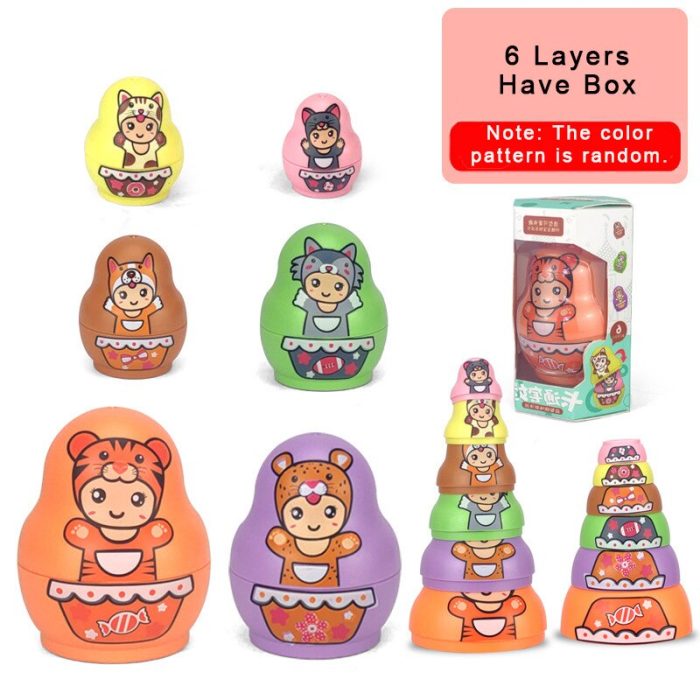 Educational Colorful Kids Matryoshka Dolls