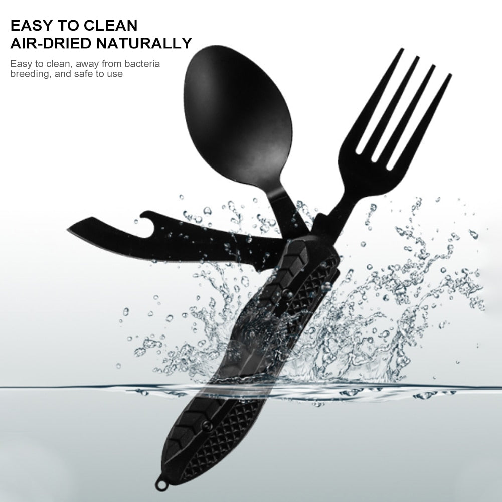 4in1 Easy Cary Travel Cutlery Tool - UTILITY5STORE