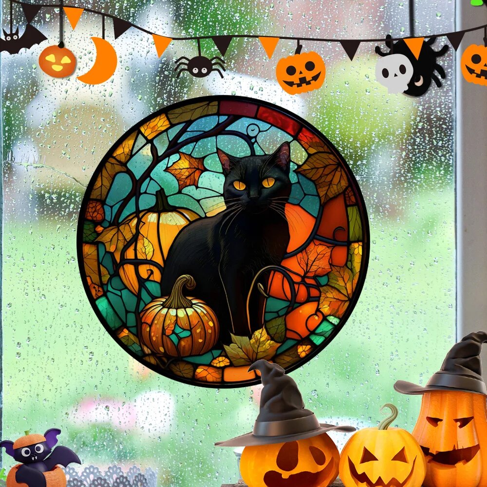 Spooky Window Halloween Removable Stickers