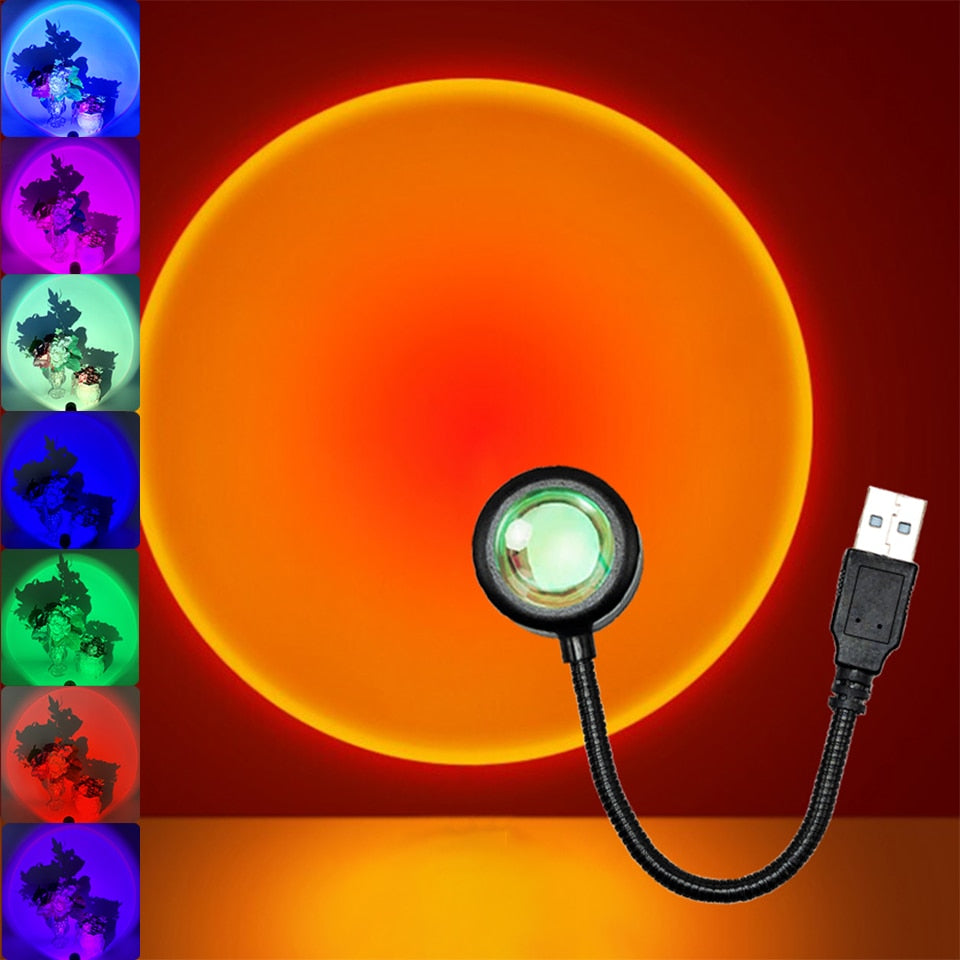 Mini USB Sunset Night Lamp