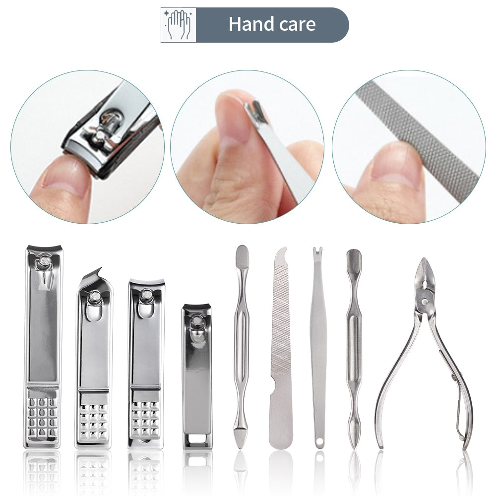 Easy Carry All-in-One Stainless Steel Manicure Set
