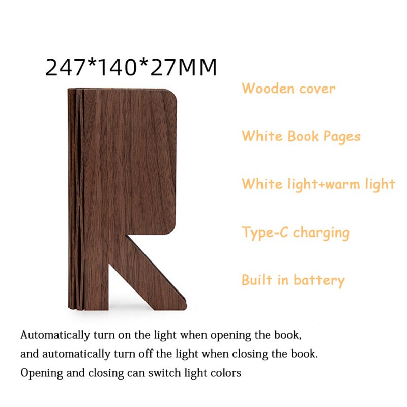 Story Time LED Foldable Book Light Decor