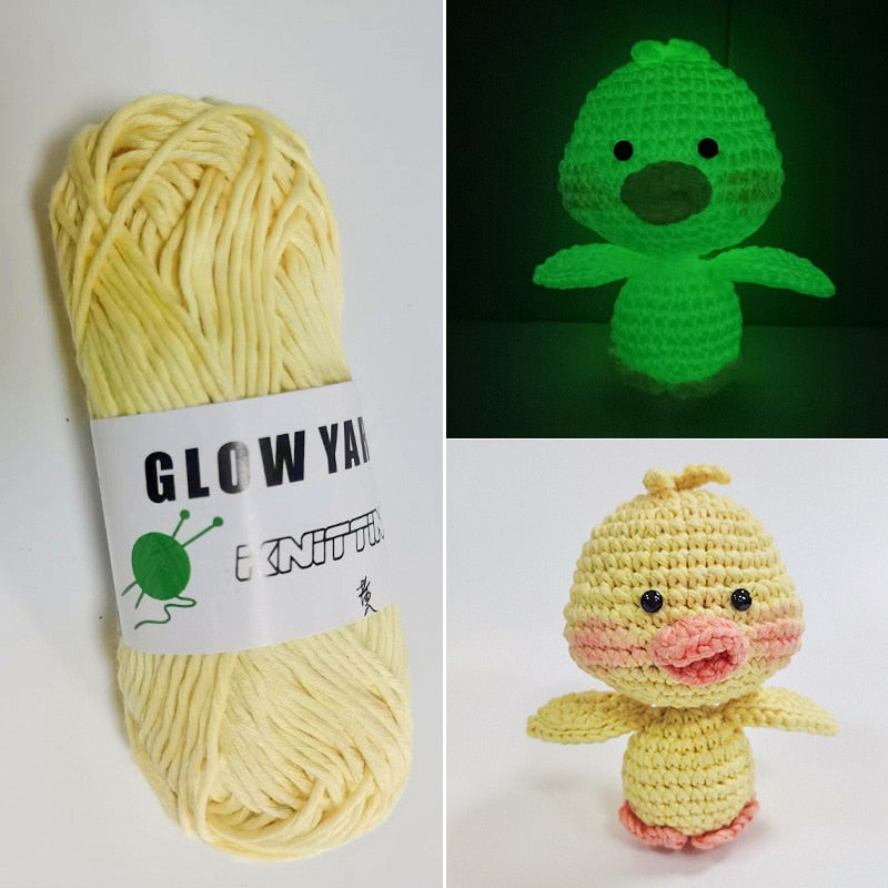 Sparkle Glow Luminous Knitting Yarn