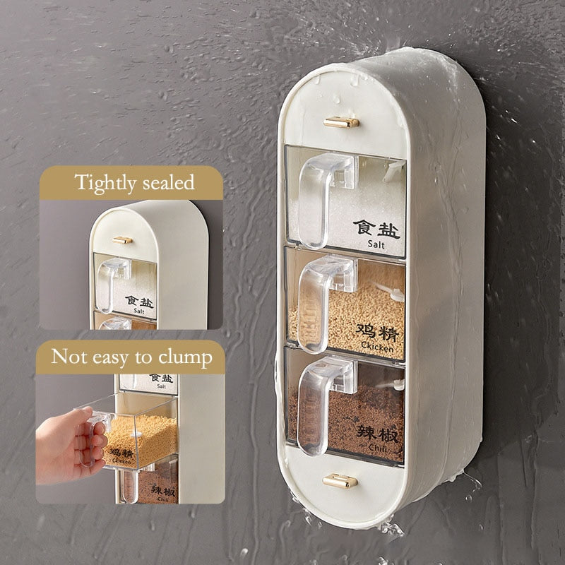 Kitchen Organizer Wall-Mounted Seasoning Station - UTILITY5STORE