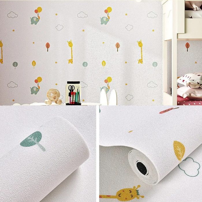 3D Linen Self-Adhesive Waterproof Wall Sticker - UTILITY5STORE