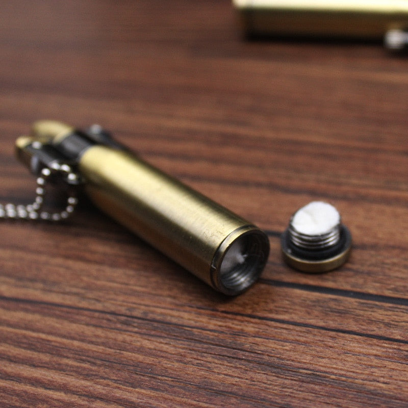 Jet Power Retro Metal Keychain Lighter