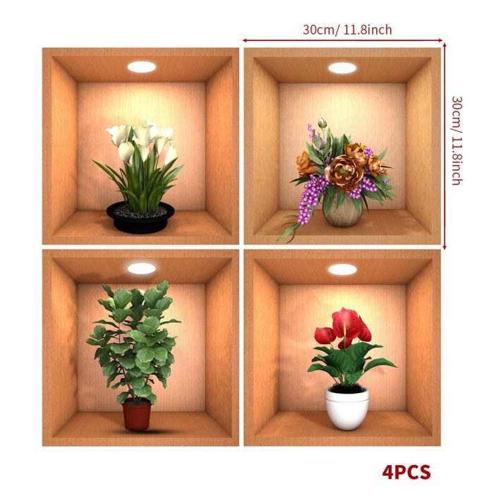 Wall Decorative Potted Plant Stickers