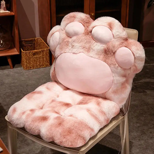 Cozy Cat Paw Plush Seat Pillow