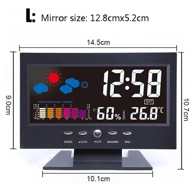 Alarm Pro LCD Weather Station Clock
