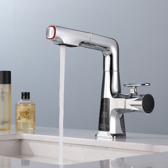 Flow Pro Rotatable Temperature Display Smart Faucet - UTILITY5STORE