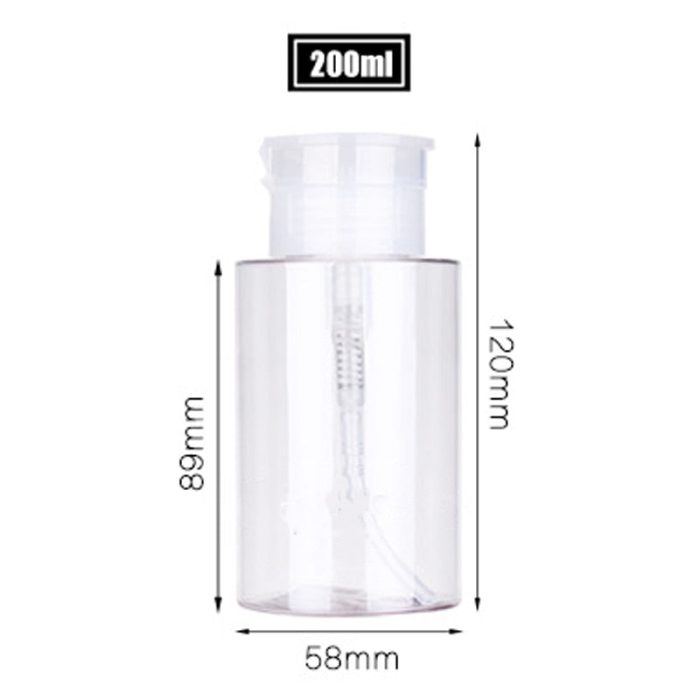 Transparent  Refillable Cosmetic Storage Travel Bottle