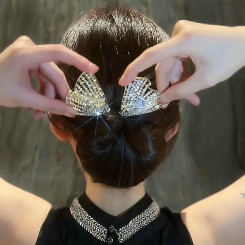Korean Style Bow Hair Rhinestone Band - UTILITY5STORE