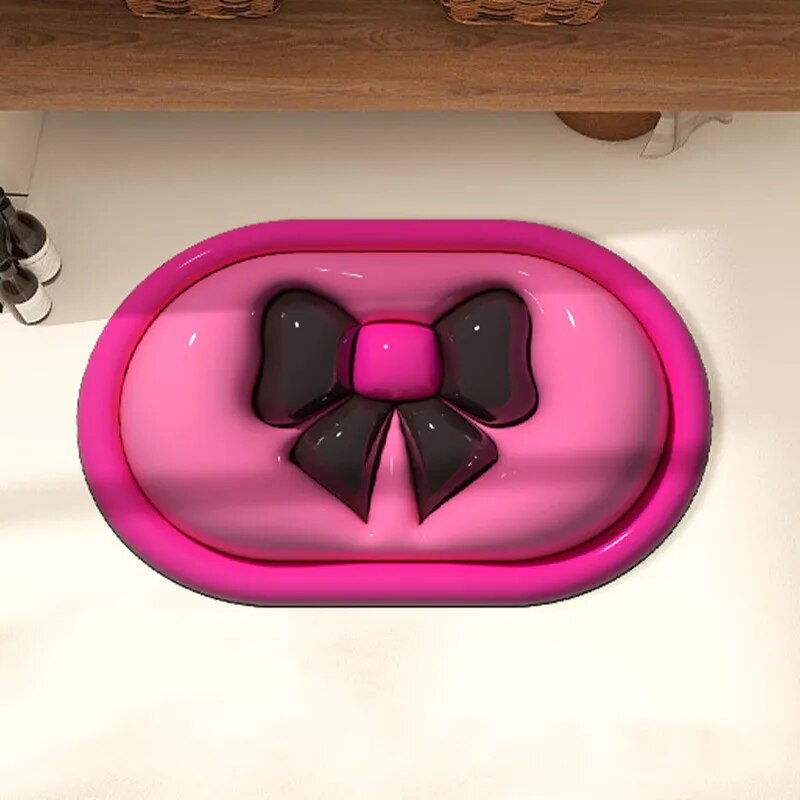 3D Chic BowTie Non-Slip Decorative Mat - UTILITY5STORE
