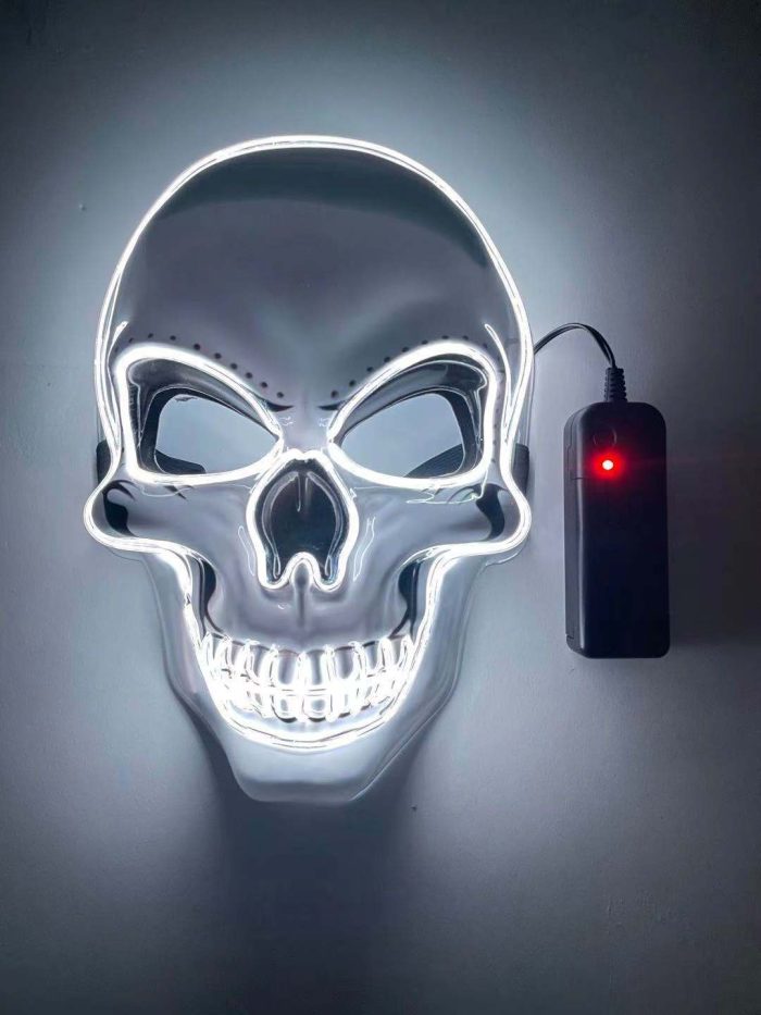 Neon LED Skeleton Party Mask