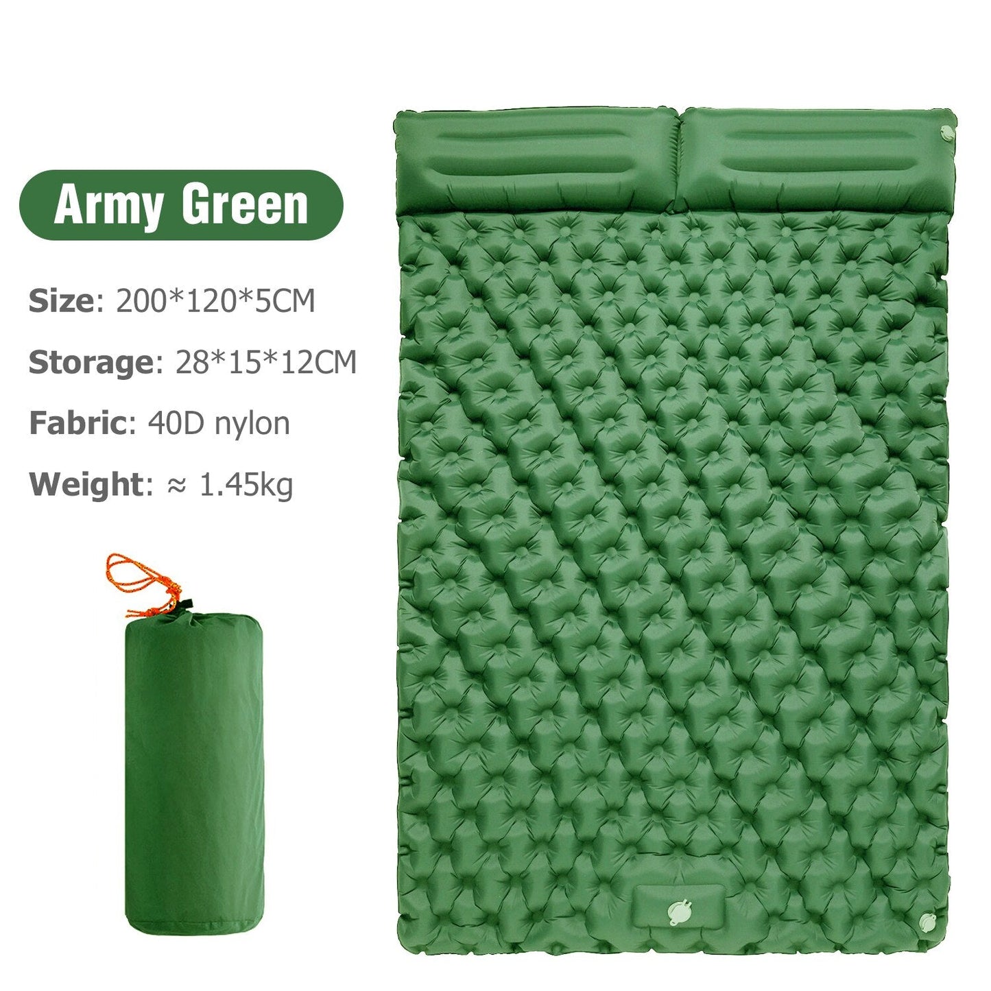 Portable Inflatable Built-in Pillow Nature Nest Camping Bed