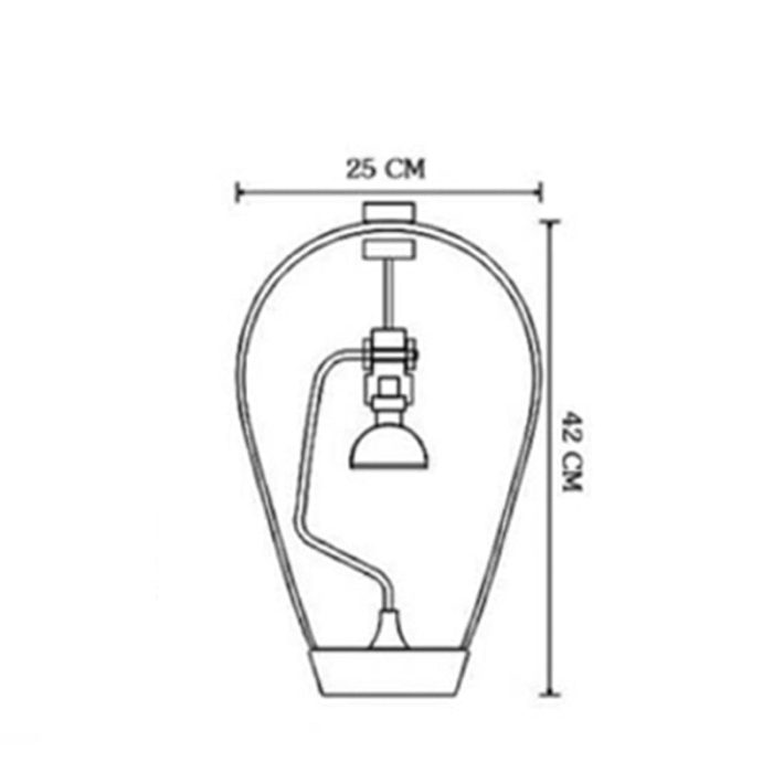 External Magnet Adjustable Minimalist Lamp