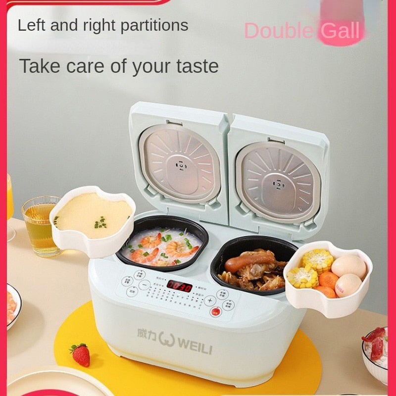 All-In-One Double Container Intelligent Electric Rice Cooker