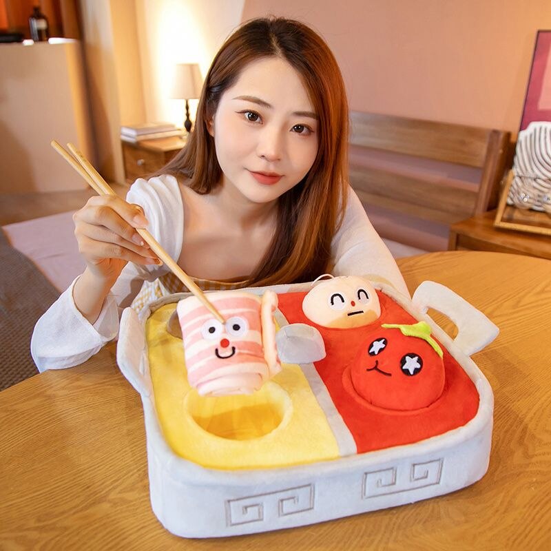 Novelty Hot Pot Shaped Plush Toy