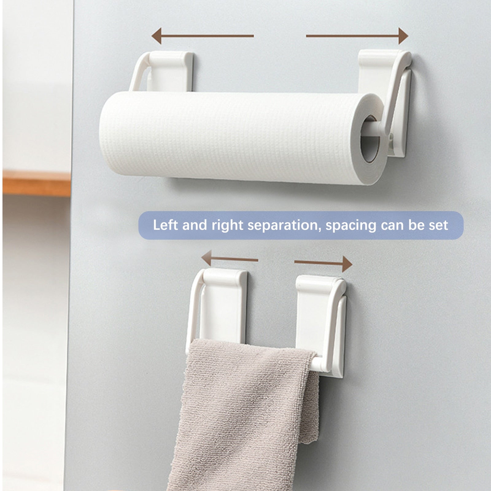 Adjustable Magnetic Paper Towel Cloth Holder