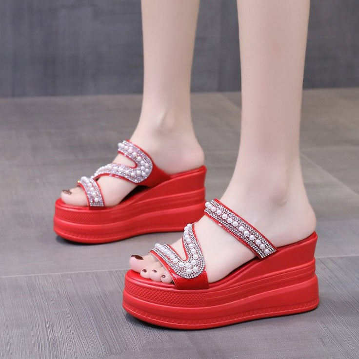 Summer Walk High Platform Slippers