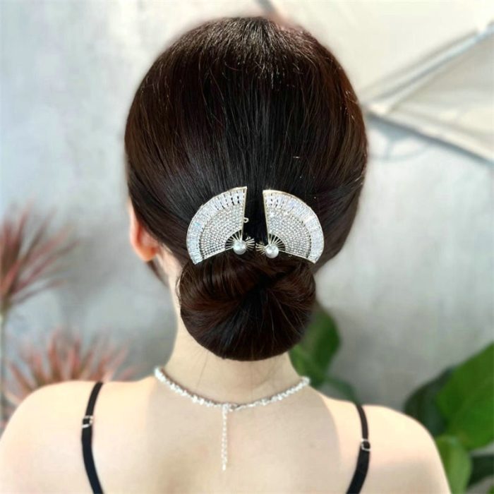 Korean Style Bow Hair Rhinestone Band - UTILITY5STORE