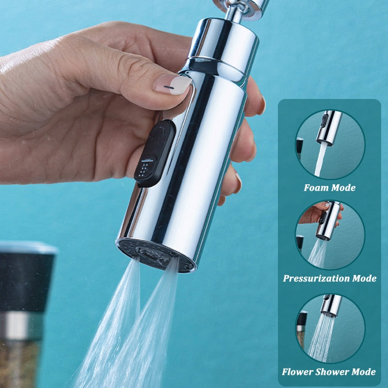 3-Mode Anti-Splash Faucet Adapter - UTILITY5STORE