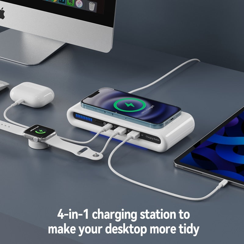 4in1 Smart Wireless Charging Station - UTILITY5STORE