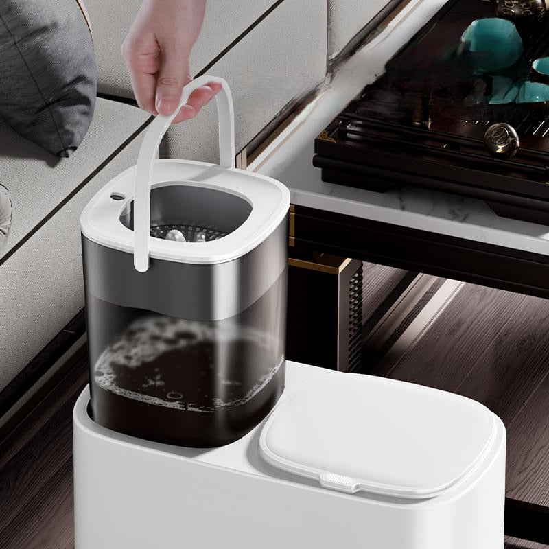 Dual Load Dry Wet Compartment Trash Can