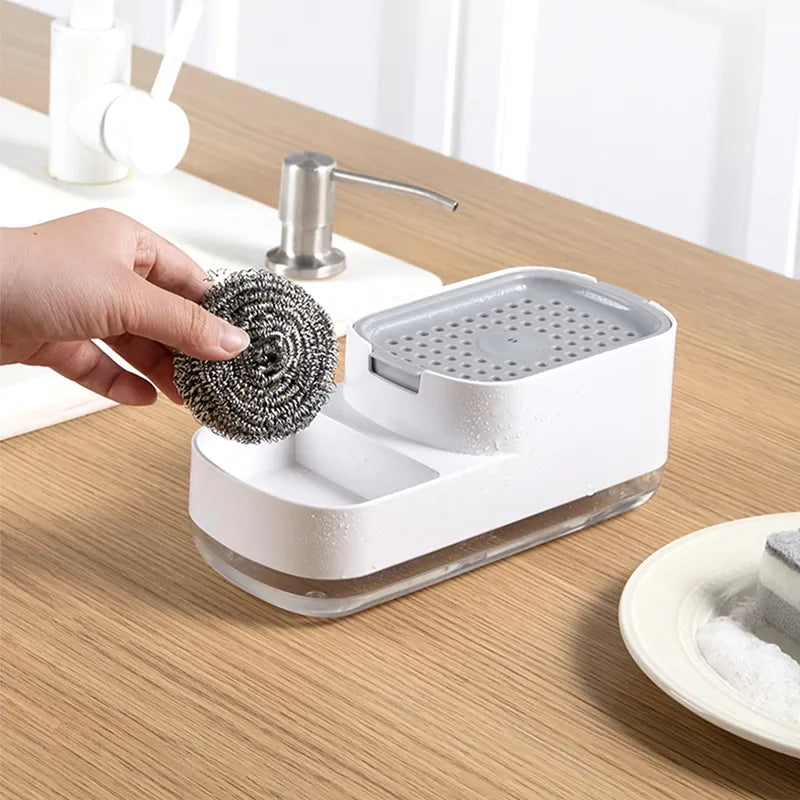Sponge Rack Automatic Kitchen Soap Dispenser
